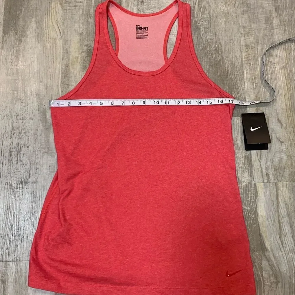 NWT women’s size large Nike Dri-fit pinkish red razor back regular fit t…